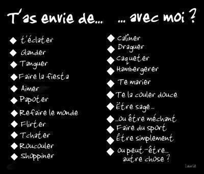 ----ta envie de ------